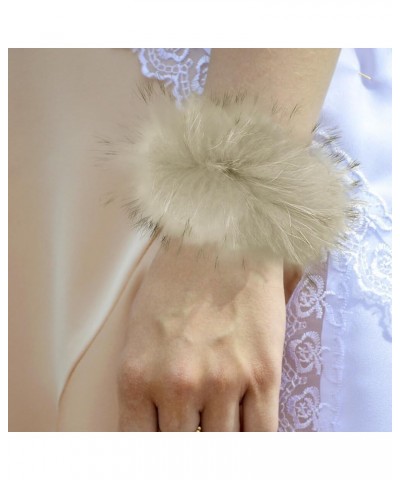 Women's Feather Slap Bracelet Snap Cuff Bracelets Fluffy Feather Cuffs Sleeves Wrist Decoration Cuff Sleeves Slap Type 7 $9.4...