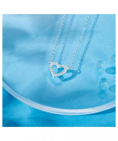 Sterling Silver Heart necklace Christmas New Year Thanksgiving Birthday Relationship Gifts Thank You Gifts $13.80 Necklaces