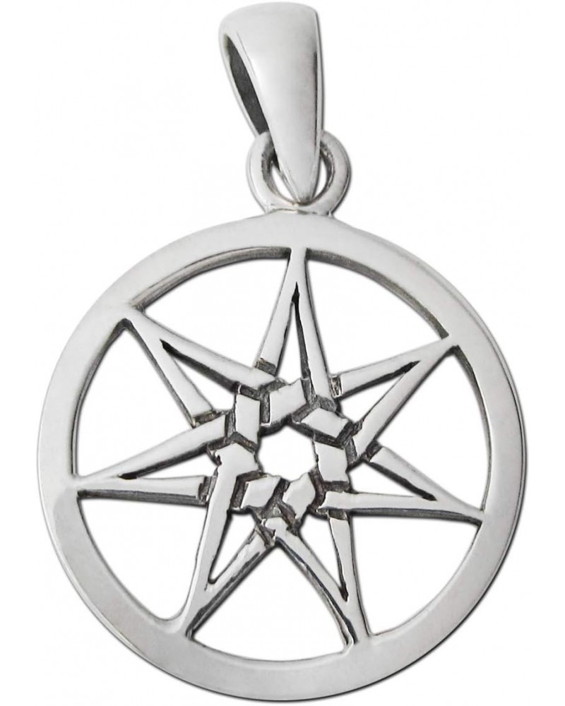 Small Sterling Silver Septagram Fairy Star Pendant $10.79 Pendants