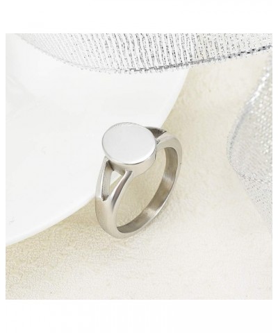 Cremation Ring for Ashes Heart Memorial Keepsake Ring for Ashes Holder Ash for Pet/Human Urn Ring for Women Silver $12.14 Rings