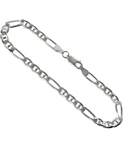 Sterling Silver 4.5mm Figarucci Link Chain Necklaces & Bracelets Beveled Edges Nickel Free Italy 7-30 inch 18.0 Inches $13.25...