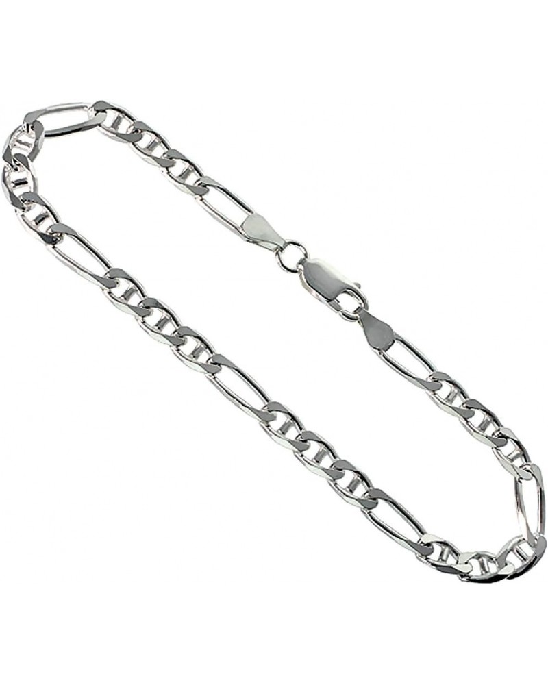 Sterling Silver 4.5mm Figarucci Link Chain Necklaces & Bracelets Beveled Edges Nickel Free Italy 7-30 inch 18.0 Inches $13.25...