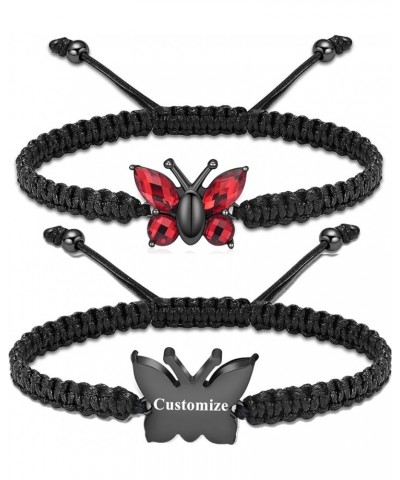 Cremation Jewelry Butterfly Urn Bracelet for Human Ashes for Women Adjustable Memorial Keepsake Rope Bracelet Customize $8.69...