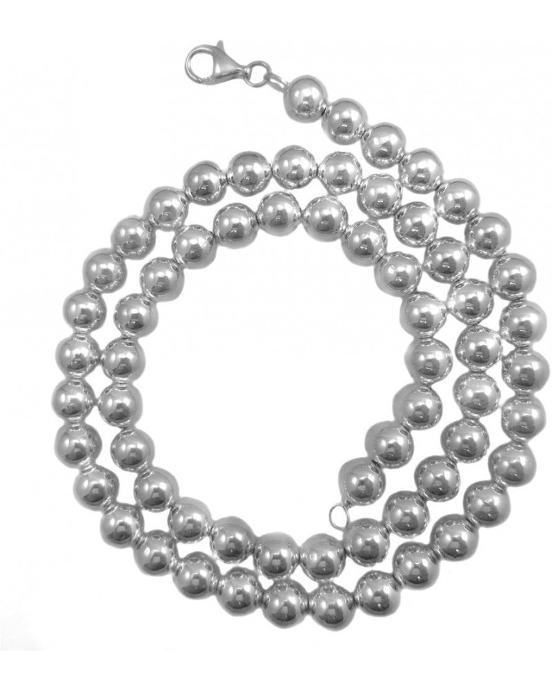 8mm Loose-Ball Chain .925 Italian Sterling Silver Necklace. 20,22,24 Inches 20.0 Inches $50.34 Necklaces