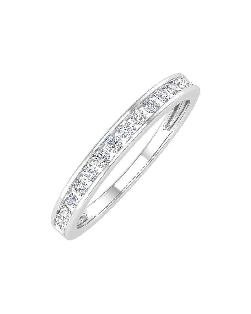 1/2-2.5 Carat Channel Set LAB GROWN Diamond Ladies Anniversary Wedding Band in 10K White Gold 7 Platinum $507.76 Rings