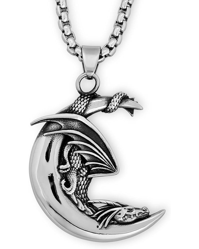 Dragon Necklace, Medieval Mythic Dragon Totem Pendant, Dragon Jewelry Gift for Men and Women 7 $9.89 Necklaces