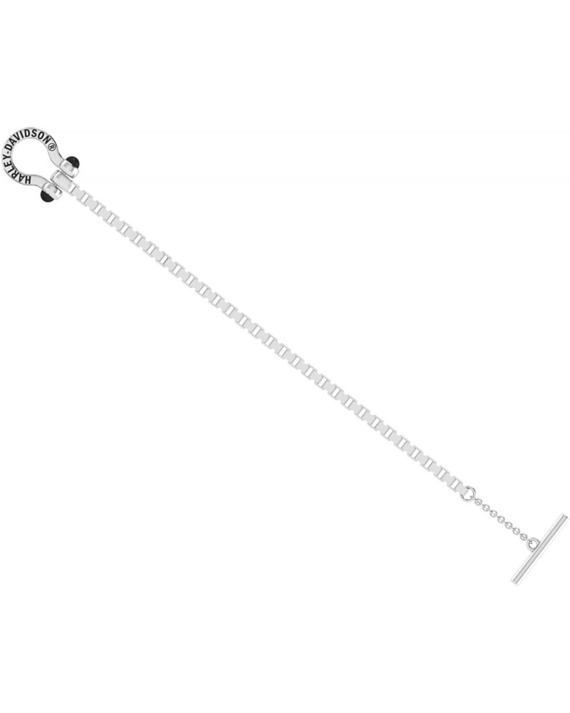 Harley-Davidson Women's Horseshoe Toggle Sterling Silver Chain Bracelet 7 $66.68 Bracelets