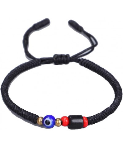 Red/Black Evil Eye Bracelet for Women Men Teen Girls Boys Hand-woven Tibetan Buddhist Bracelets for Protection and Good Luck ...