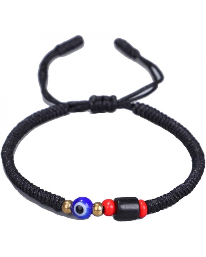 Red/Black Evil Eye Bracelet for Women Men Teen Girls Boys Hand-woven Tibetan Buddhist Bracelets for Protection and Good Luck ...