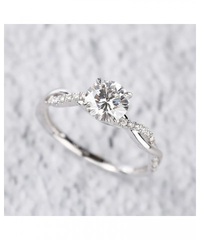 1.16 Carat (ctw) moissanite engagement rings for women 10K 14K 18K gold ring moissanite rings 14K $157.60 Rings