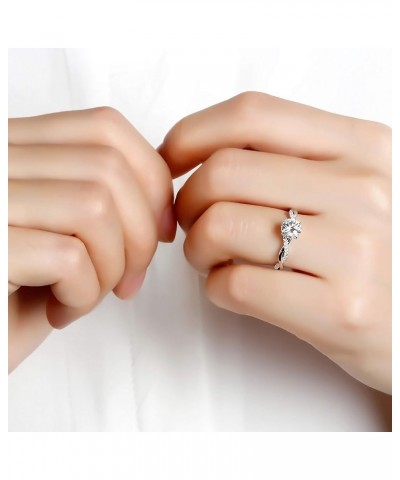 1.16 Carat (ctw) moissanite engagement rings for women 10K 14K 18K gold ring moissanite rings 14K $157.60 Rings