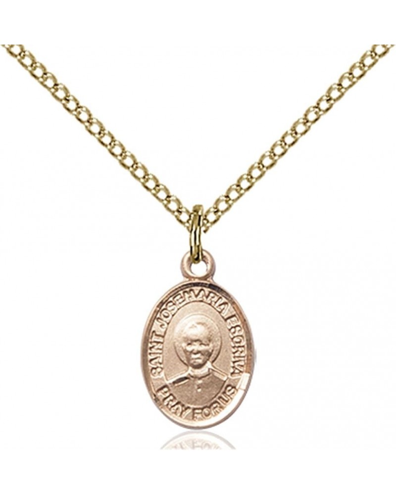 14KT Gold Filled Catholic Patron Saint Petite Charm Medal, 1/2 Inch Saint Josemaria Escriva $42.50 Pendants