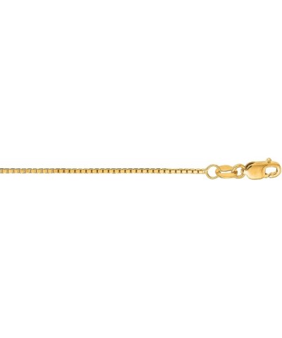 14k Gold Shiny Classic Box Chain Necklace Jewelry Gifts for Women in White Gold Yellow Gold Rose Gold Choice of Lengths 16 18...