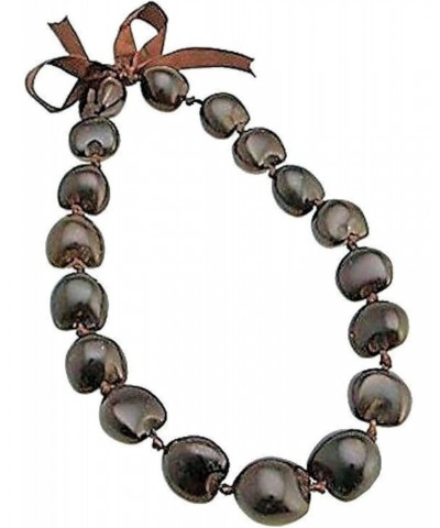 Hawaiian Kukui Nut Brown Shell 18" Choker Necklace $9.87 Necklaces