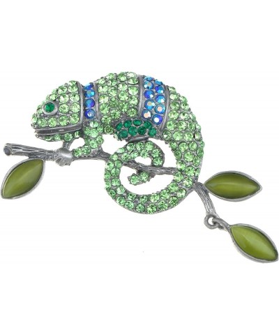 Light Amethyst Rose Pink or Peridot Green Chameleon Lizard Convertible to Pendant Brooch Pin Green $11.99 Brooches & Pins