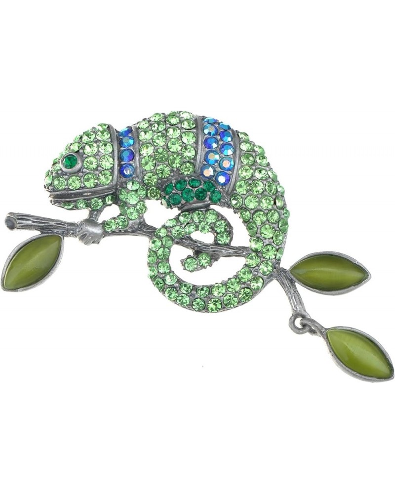 Light Amethyst Rose Pink or Peridot Green Chameleon Lizard Convertible to Pendant Brooch Pin Green $11.99 Brooches & Pins