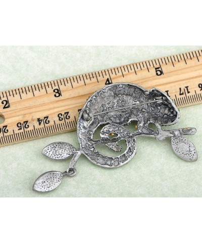 Light Amethyst Rose Pink or Peridot Green Chameleon Lizard Convertible to Pendant Brooch Pin Green $11.99 Brooches & Pins