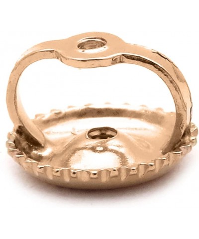 Screw Back Earring Backing 1 Pc Only in Gold 18k Rose Gold Diameter 6.3mm $13.68 Earrings