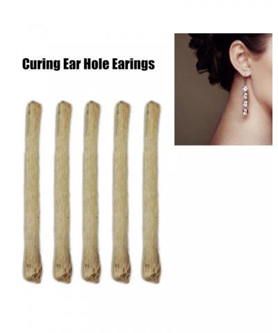 50pcs Tea Stem Stud Earrings Tea Rod Caring Ear Hole Stick Traditional Ears Stick Portable for Women(Slim) $9.96 Earrings