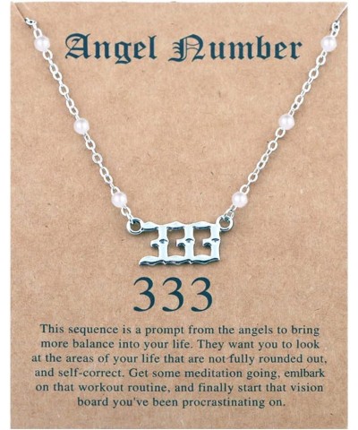 Angel Number Necklace Numerology Jewelry for Women 18K Gold Plated Stainless Steel 111 222 333 444 555 666 777 888 999 Choker...