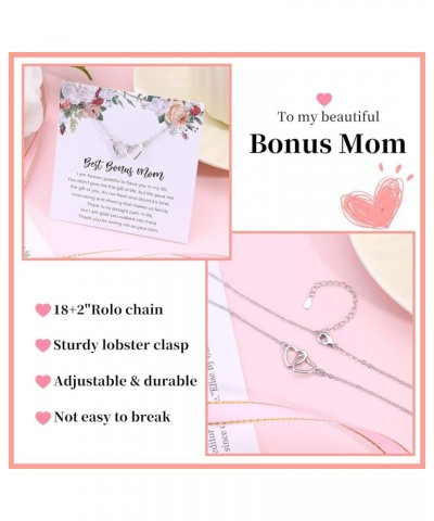 Mothers Days Necklace Gifts for Mom From Daughter Son-Bonus Mom Necklace Gifts for Mother Mama Christmas Birthday Jewelry Gif...