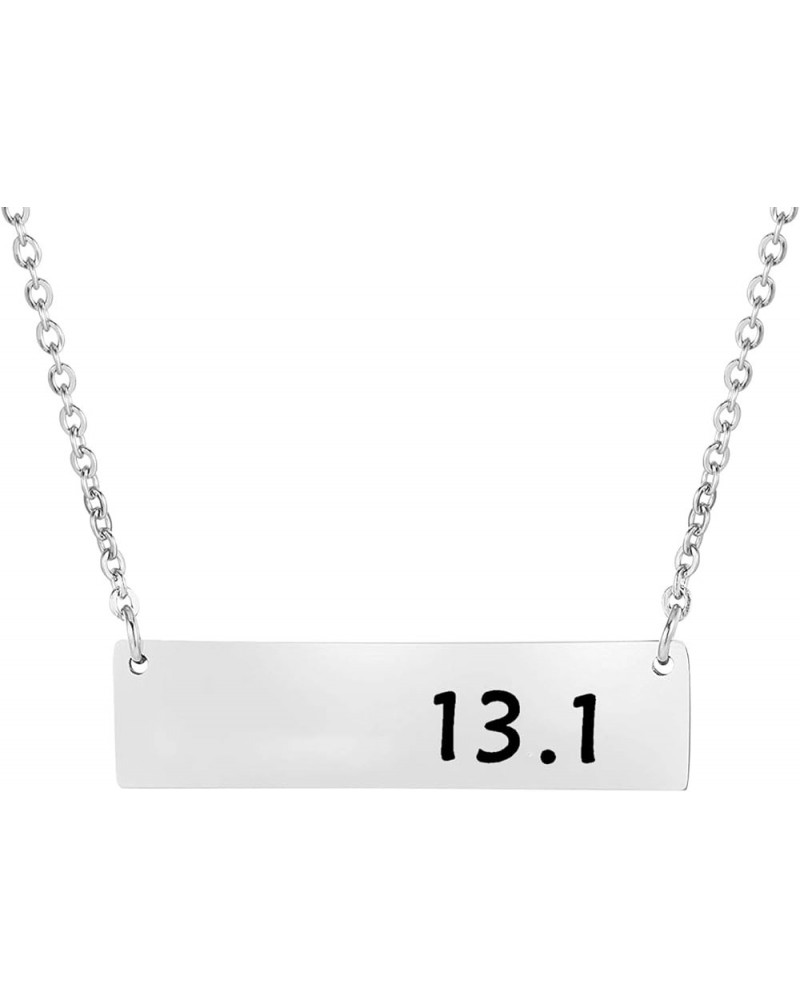 TGBJE13.1 Necklace 26.2 Necklace Gifts for Runners Marathon Jewelry Simple Joggers Necklace Athletic Jewelry 13.1 necklace $7...