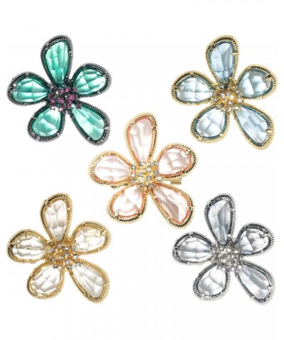 5 Packs Women's Crystal Flower Brooch Vintage Rhinestone Scarf Brooch Pins Jewelry Accessories $9.88 Brooches & Pins