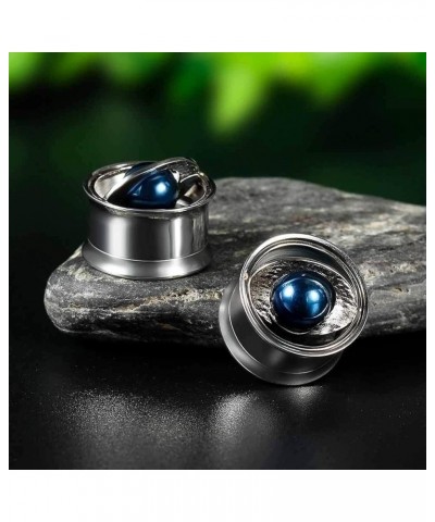 2Pcs/Pairs Planet Stainless Steel Ear Gauges 0g - 5/8" Stretching Expander Gauges Piercing Screw Fit Tunnel Plug 9/16"(14mm) ...