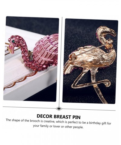 4pcs Flamingo Brooch Brooches for Coats Lady Gifts Vintage Brooches for Women Animal Brooch Valentine Badge Pin Gifts Shiny B...