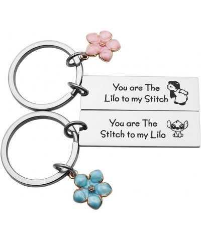 Best Friend Gift You are The Lilo to My Stitch Lilo and Stitch Keychain Set Friendship Jewelry Gift for BFF $10.34 Necklaces