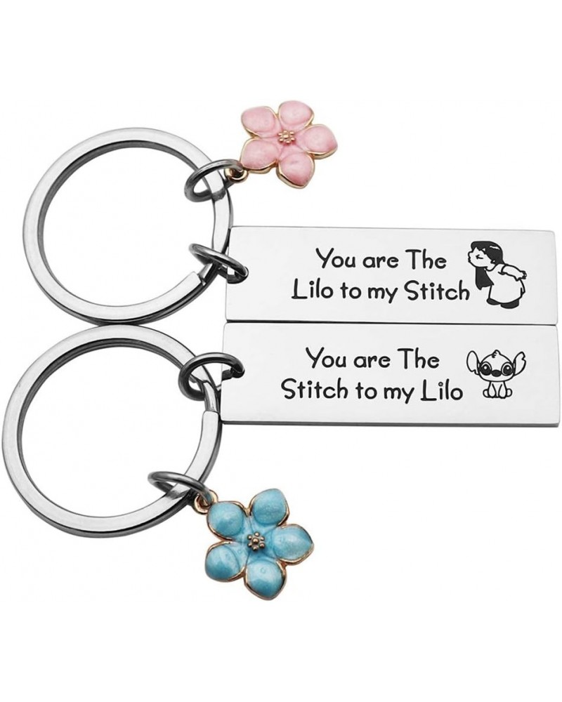 Best Friend Gift You are The Lilo to My Stitch Lilo and Stitch Keychain Set Friendship Jewelry Gift for BFF $10.34 Necklaces