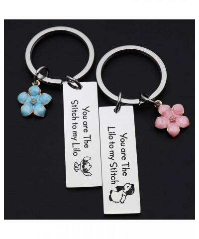 Best Friend Gift You are The Lilo to My Stitch Lilo and Stitch Keychain Set Friendship Jewelry Gift for BFF $10.34 Necklaces