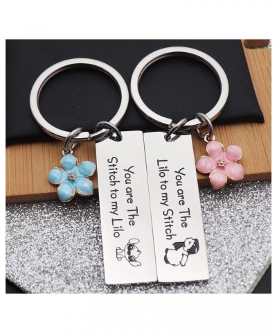 Best Friend Gift You are The Lilo to My Stitch Lilo and Stitch Keychain Set Friendship Jewelry Gift for BFF $10.34 Necklaces