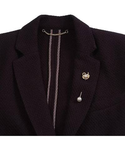 Gold Tone Crystal, Pearl Swan Lapel, Hat, Suit, Tuxedo, Collar, Scarf, Coat Stick Brooch Pin - 65mm L $14.60 Brooches & Pins