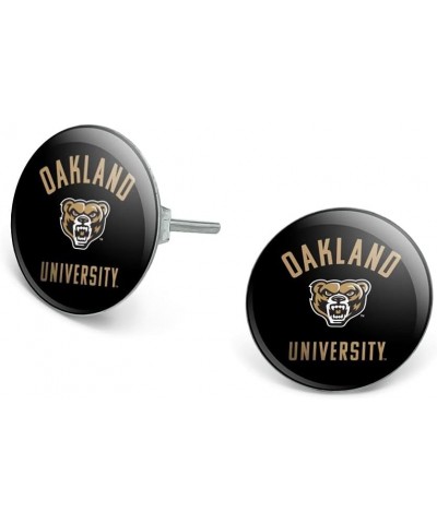 Oakland Golden Grizzlies Novelty Silver Plated Stud Earrings $9.89 Earrings