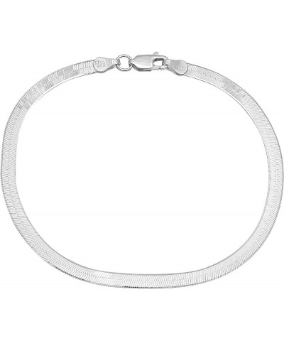 3mm-14mm Solid .925 Sterling Silver Flat Herringbone Chain Necklace or Bracelet 7 Inches 3.3mm Bracelet $47.70 Necklaces