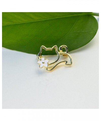 2Pcs Cat Cute Pins Sets Dog with Flower Cartoon Enamel Pins Brooch for Lapel Pins Badges Accessories Gifts $7.53 Brooches & Pins