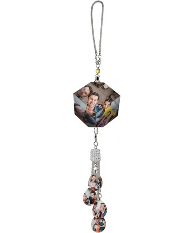 Crystal Photo Pendant, Rear View Mirror Accessories Pendant, Custom Photo Hanging Ornament, car Accessories for Women Cube $1...