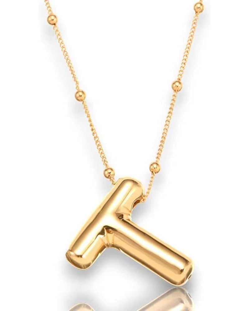 Balloon Initial Necklaces for Women Gold Initial Letter Pendant Necklace for Women Gold Initial Necklaces Alphabet Necklace D...