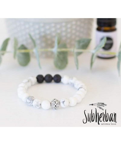 Lava Rock Bracelet Essential Oil Bracelet - Handmade in The USA - Lava Stone Bracelet for Women - Oil Diffuser Lava Rock - Ar...