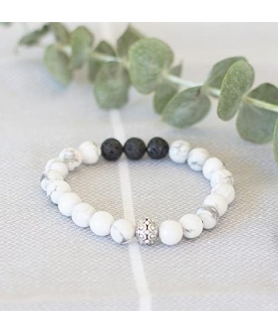 Lava Rock Bracelet Essential Oil Bracelet - Handmade in The USA - Lava Stone Bracelet for Women - Oil Diffuser Lava Rock - Ar...