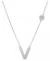 'What'S in a Name' Initial Pendant Necklace in Sterling Silver, 16" + 2 V $27.50 Necklaces