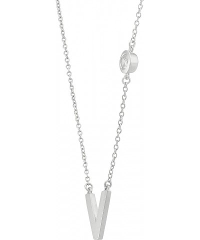 'What'S in a Name' Initial Pendant Necklace in Sterling Silver, 16" + 2 V $27.50 Necklaces