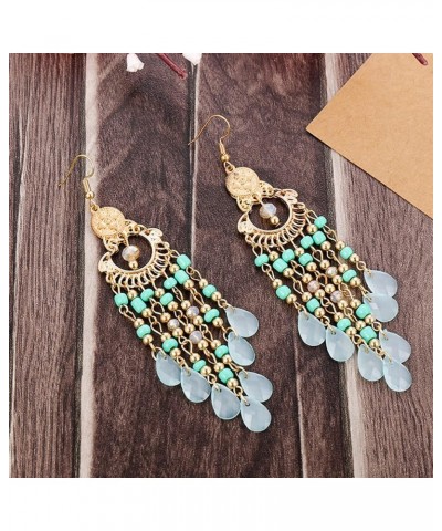 Earring Hoop Stud Drop & Dangle, Drop Earrings High-end Hollow Out Beads Bohemia Style Tassel Women Hook Earrings Dating Jewe...