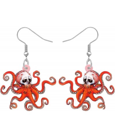 Acrylic Cute Crab Turtle Octopus Jellyfish Ocean Animals Dangle Drop Earrings for Women Girls Ocean Jewelry Gifts for Women C...