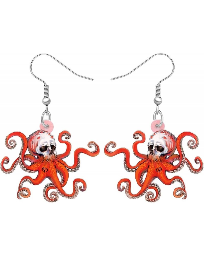 Acrylic Cute Crab Turtle Octopus Jellyfish Ocean Animals Dangle Drop Earrings for Women Girls Ocean Jewelry Gifts for Women C...