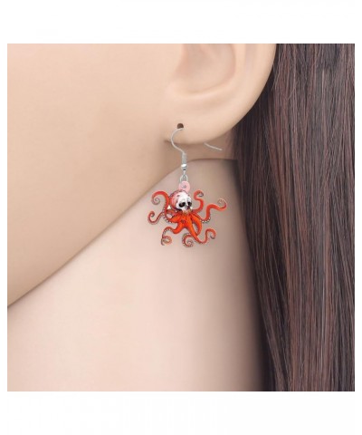 Acrylic Cute Crab Turtle Octopus Jellyfish Ocean Animals Dangle Drop Earrings for Women Girls Ocean Jewelry Gifts for Women C...