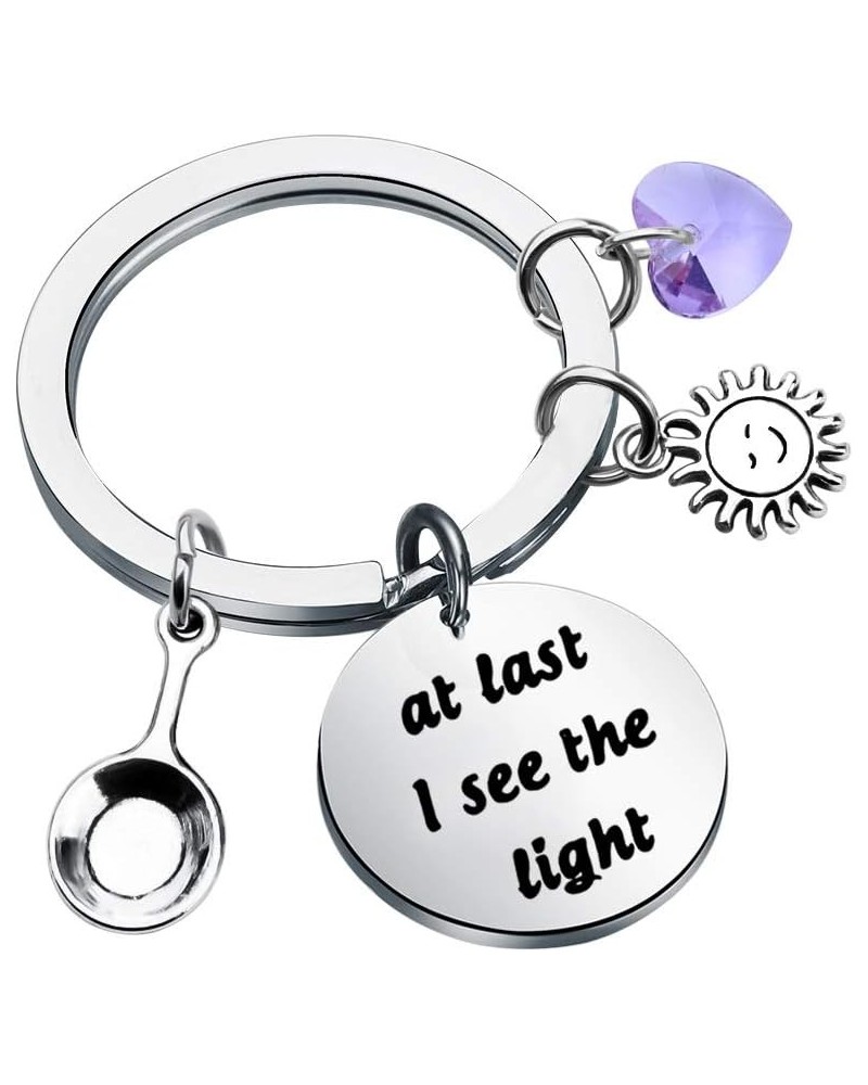 at Last I See The Light Gifts Keychain Bracelet Inspirational Gifts for Women Girls Keychain $9.00 Bracelets