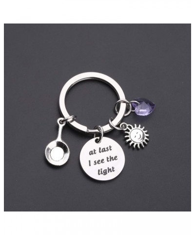 at Last I See The Light Gifts Keychain Bracelet Inspirational Gifts for Women Girls Keychain $9.00 Bracelets