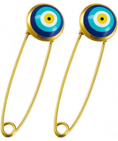 Evil Eye Brooches Pins for Women Amulet Ojo Turco Kabbalah Protection Set 1PC 2 PCs 02: Blue Evil Eye Brooches(2 pcs) $10.79 ...